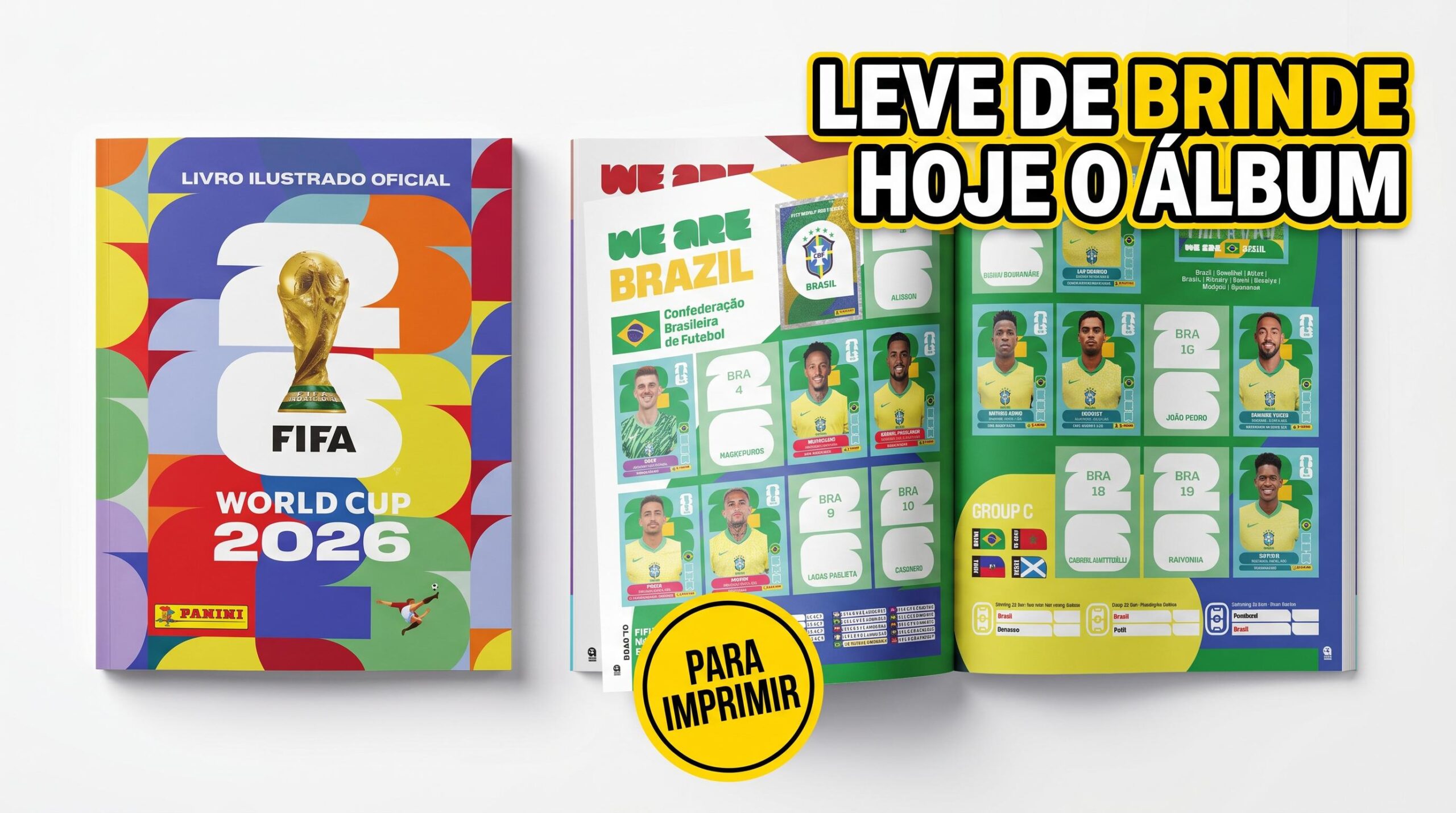 Coleção completa de figurinhas Copa 2026